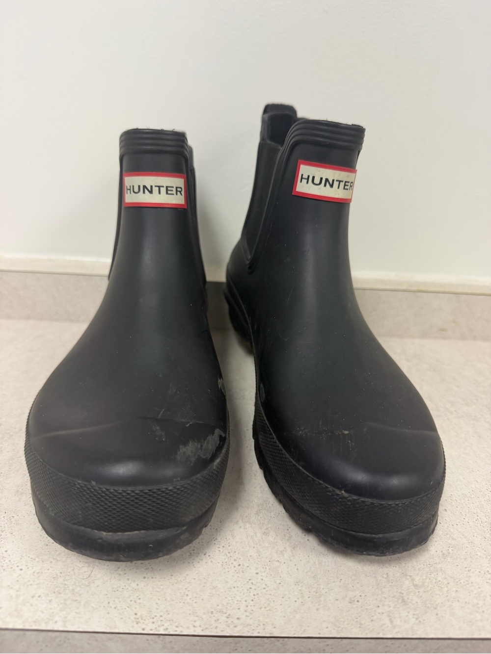 Hunter Original Chelsea Rain Boots Black 7M